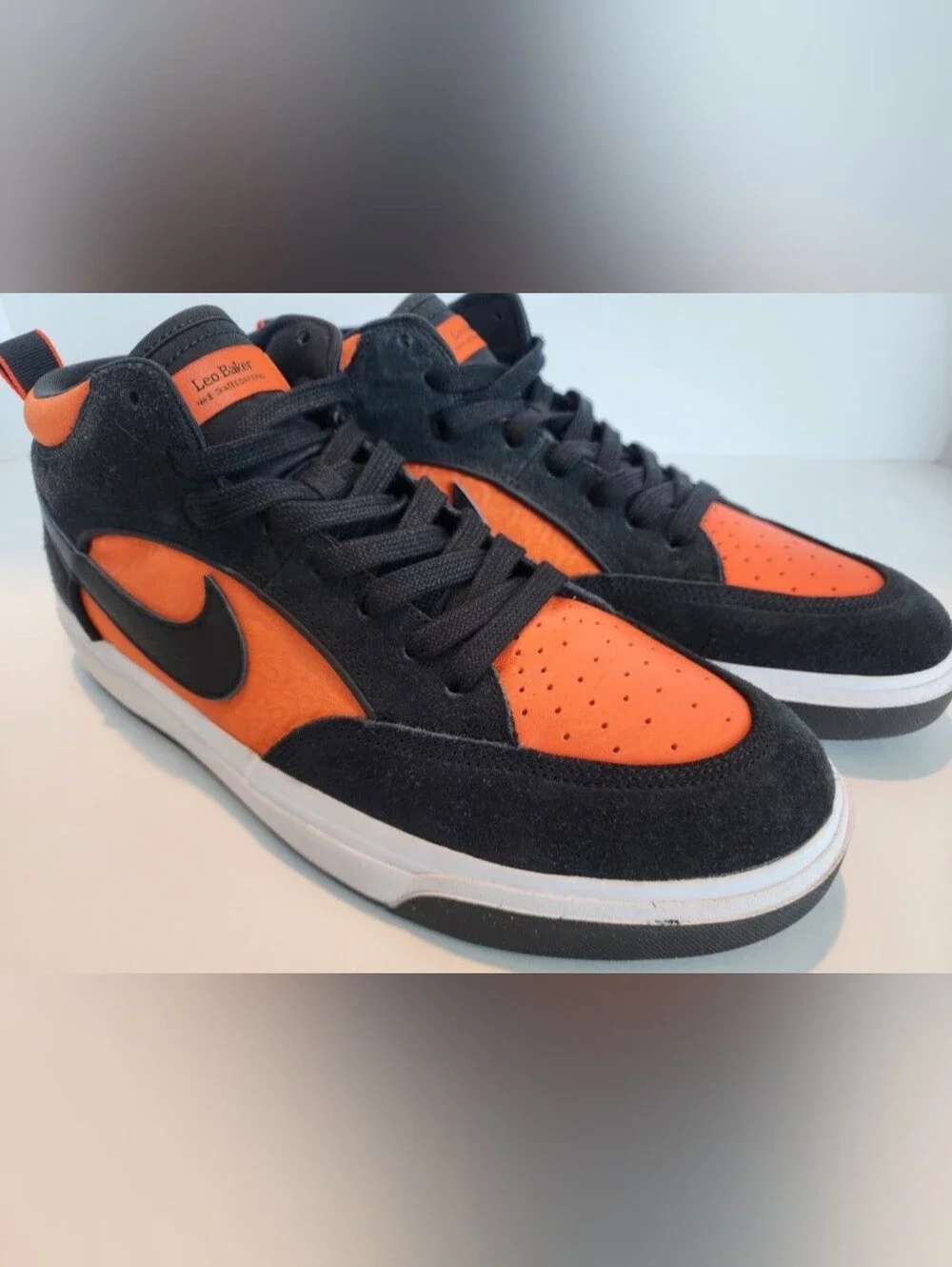 Nike SB React Leo Baker Electro Orange Men’s 11.5